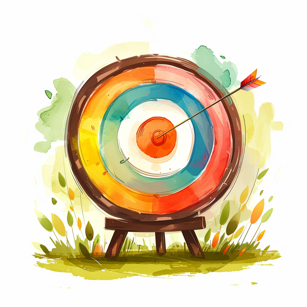 target clipart with White Background